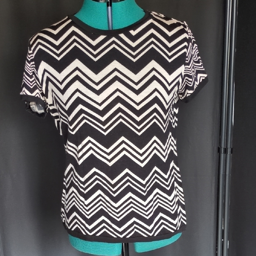 Missoni Chevron Black and White Women's Top